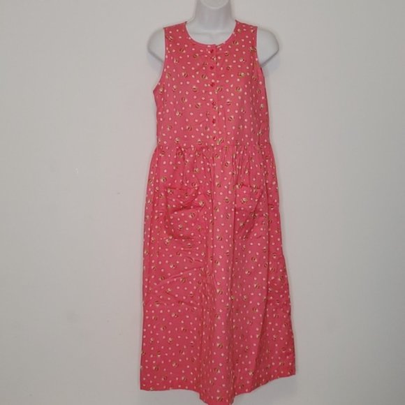 LANDS' END Pink Floral Cottagecore Dress - Picture 3 of 8